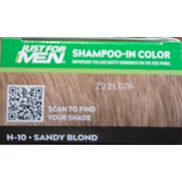 Just For Men Shampoo-In Color Sandy Blond – Pack of 2 – New with Box - Picture 3 of 3